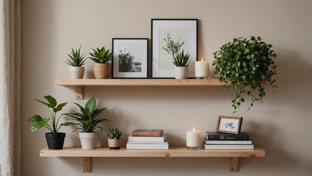 decorating with modern shelves