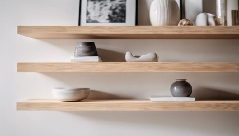 floating shelves from ash