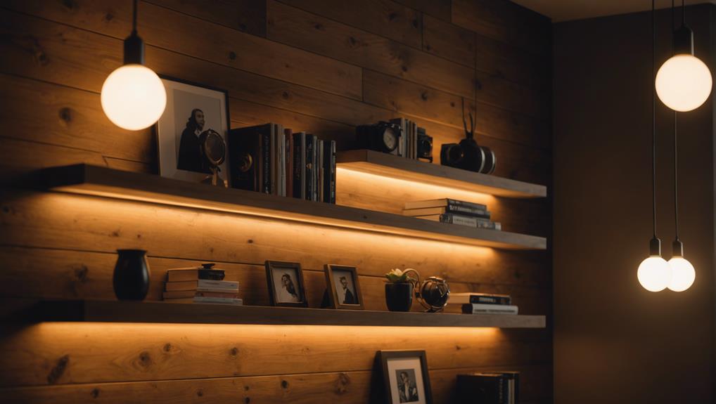 innovative lighting for shelves