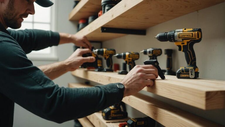 leveling floating wood shelves