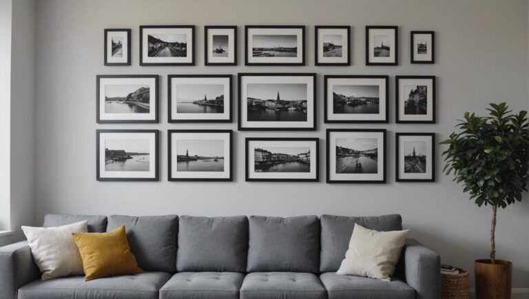 space saving wood picture shelves