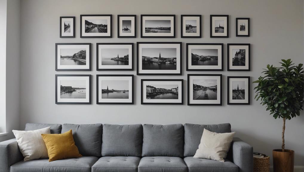 space saving wood picture shelves