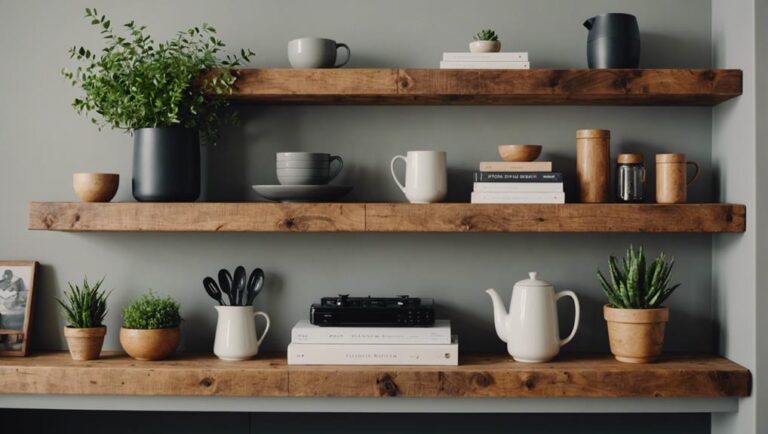 versatile rustic wood shelves