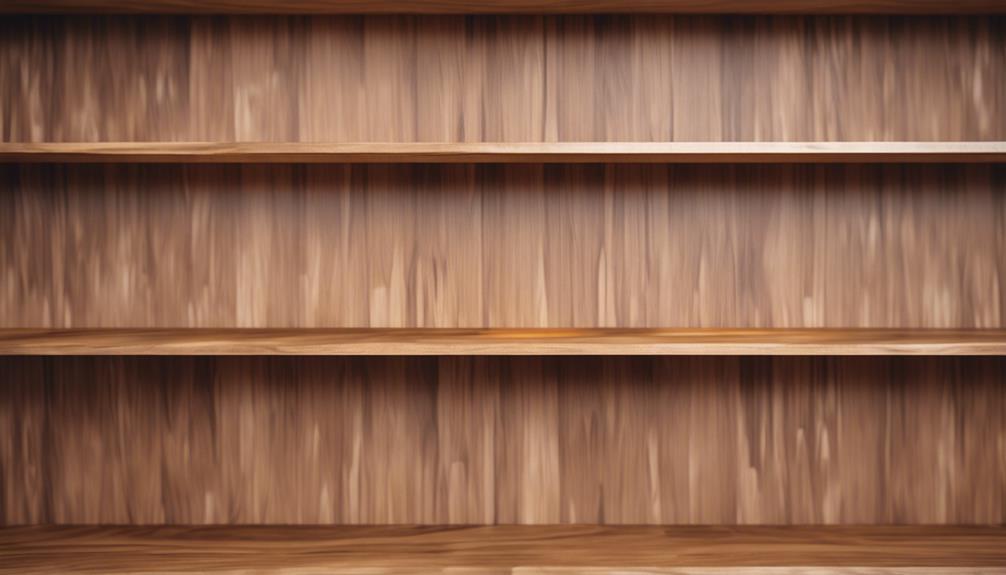 wood finish for shelves